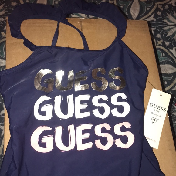 Girls Guess One Piece Swimsuit-Size 10/12-NWT - Picture 2 of 7